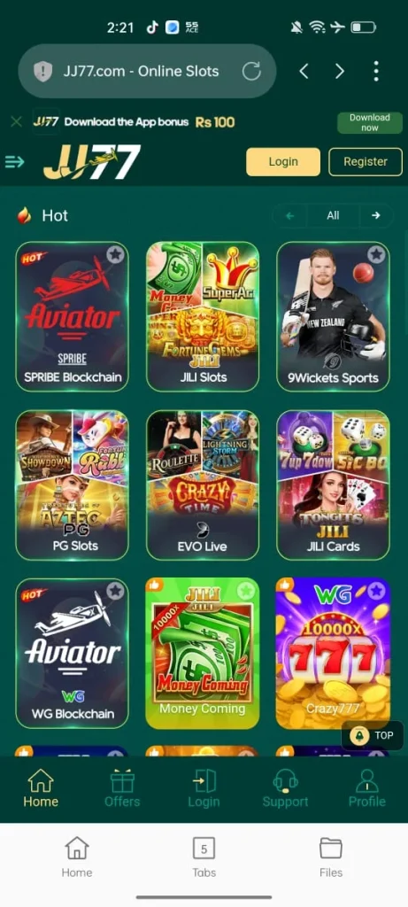 JJ77 Game Earning App