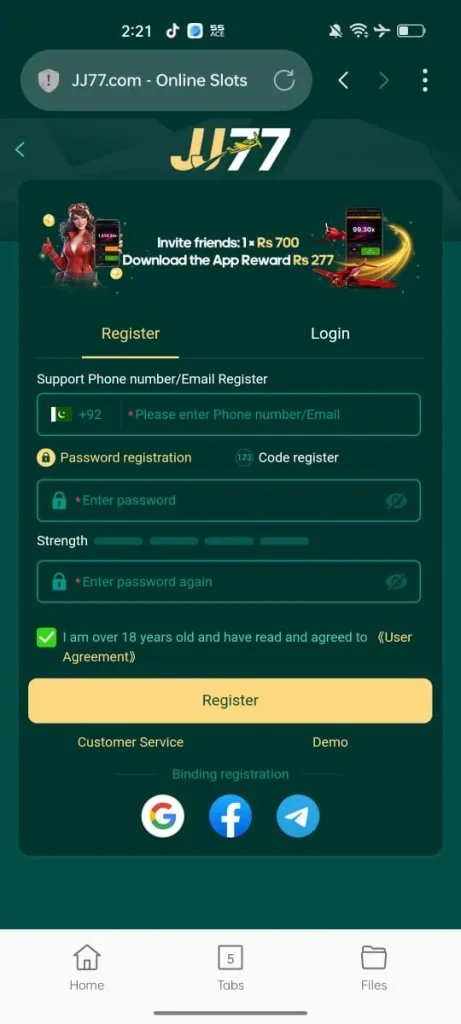JJ77 Game Login 2026
