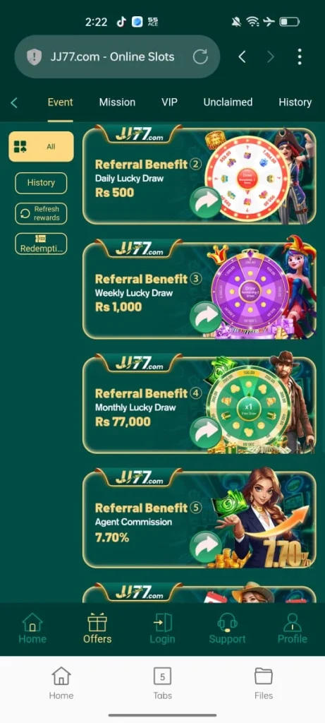 JJ77 Game VIP